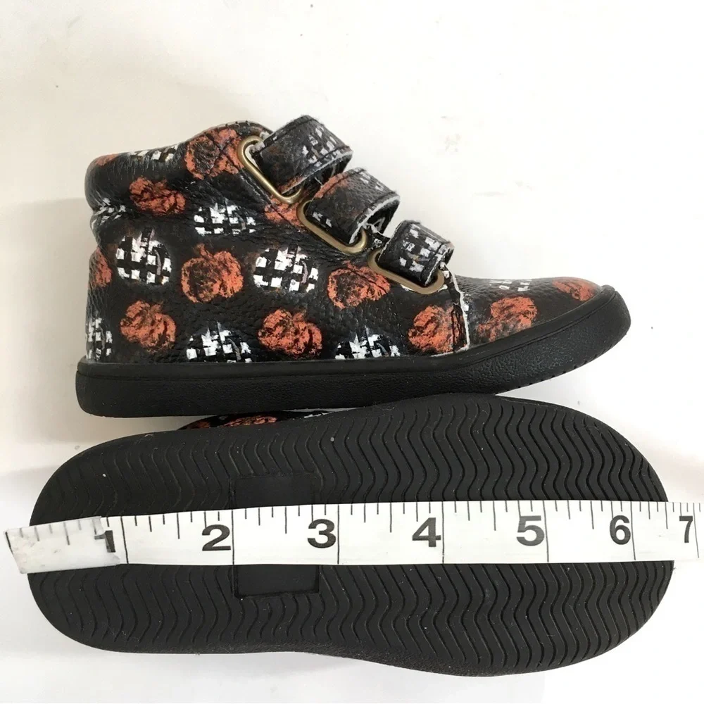Fresh Feet Toddler Little Boy's Graffiti Graphic All Leather Ankle Boots Shoes